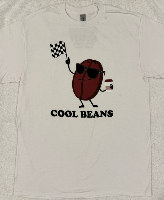 Cool Beans short sleeve shirt- White