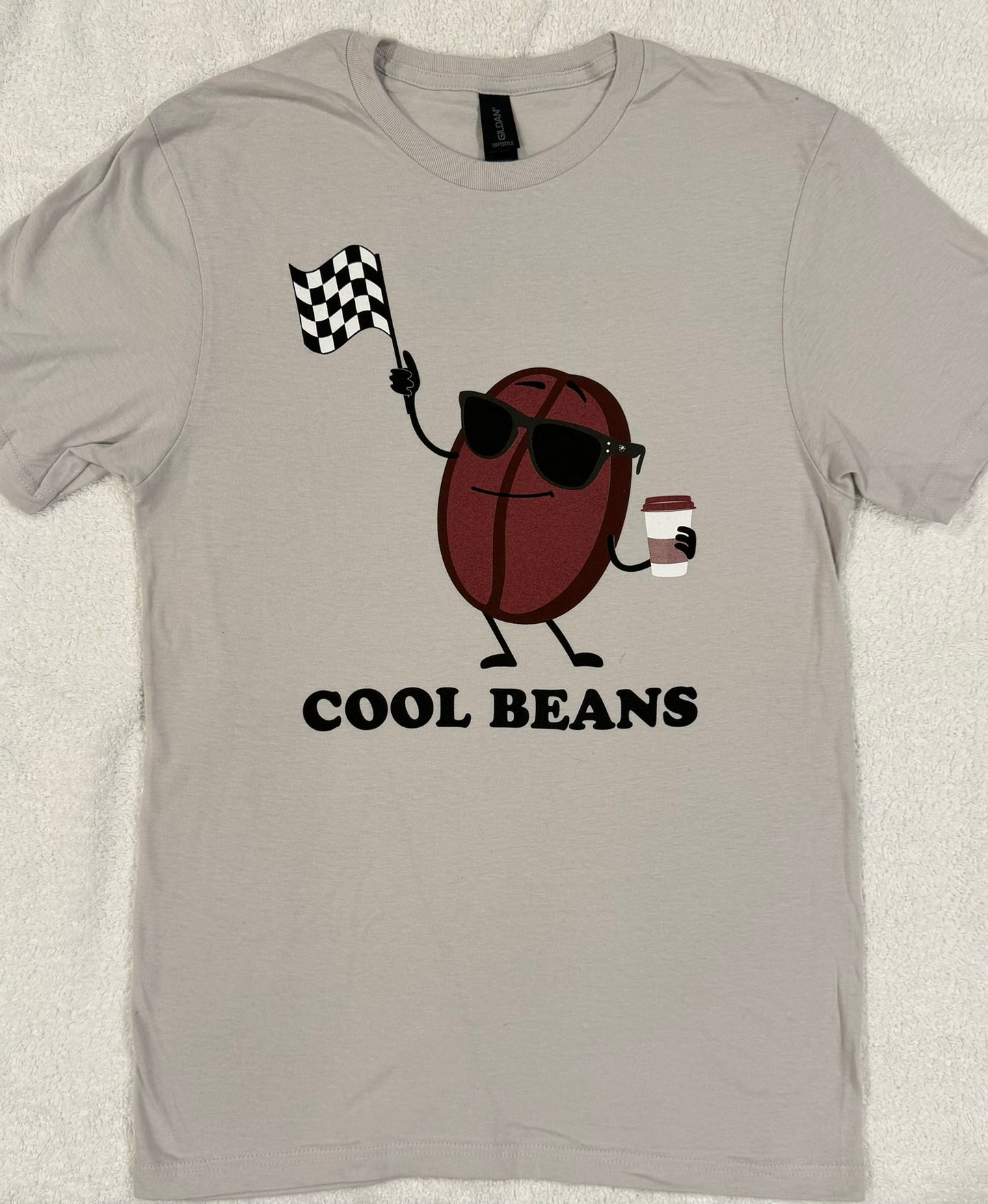 Cool Beans short sleeve shirt- Light Gray